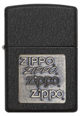 Зажигалка Zippo Classic Black Crackle чёрная-матовая