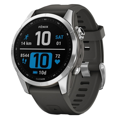 Часы Garmin Fenix 7S 42мм Серебристый/Графитовый