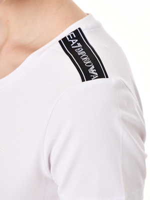 Футболка EA7 Emporio Armani Logo Series Tape White