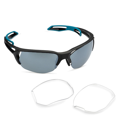 Очки солнцезащитные CEBE Track L 2.0 Black Acapulco Matte-Zone Polarized Grey/Silver AF