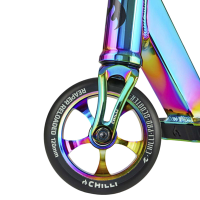 Самокат трюковой Chilli Pro Scooter Reaper Reloaded Neochrome