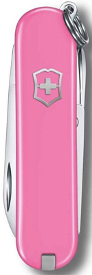 Нож Victorinox брелок Classic SD Colors Cherry Blossom, 58 мм, 7 функций Розовый