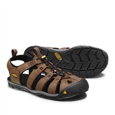 Сандалии Keen Clearwater Cnx Leather M Dark Earth/Blac