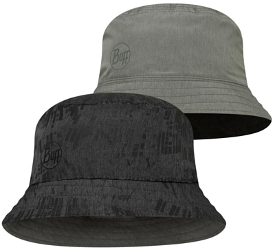 Панама Buff Travel Bucket Hat Gline Black-Grey