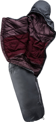 Спальник Deuter Orbit +5° SL левый Granite/Aubergine