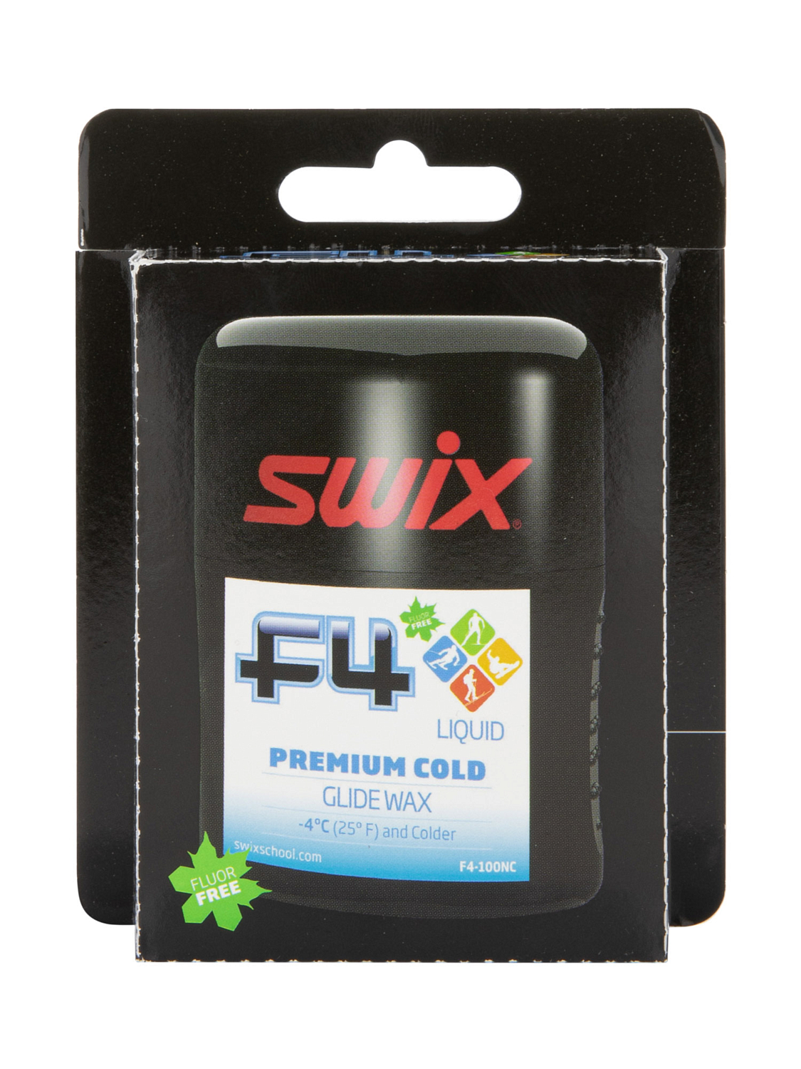 Безфтористый парафин скольжения жидкий SWIX Cold, эмульсия 100ml