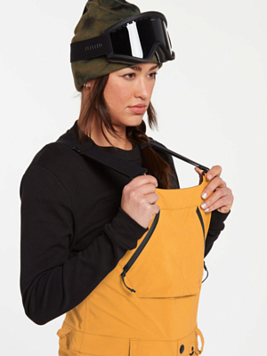 Полукомбинезон сноубордический Volcom Elm Stretch Gore Bib Overall Resin Gold