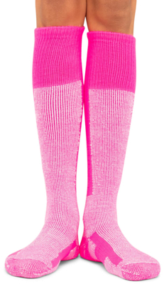 Носки THORLO'S Skiing Maximum Cushion Over-Calf Schuss Pink/White