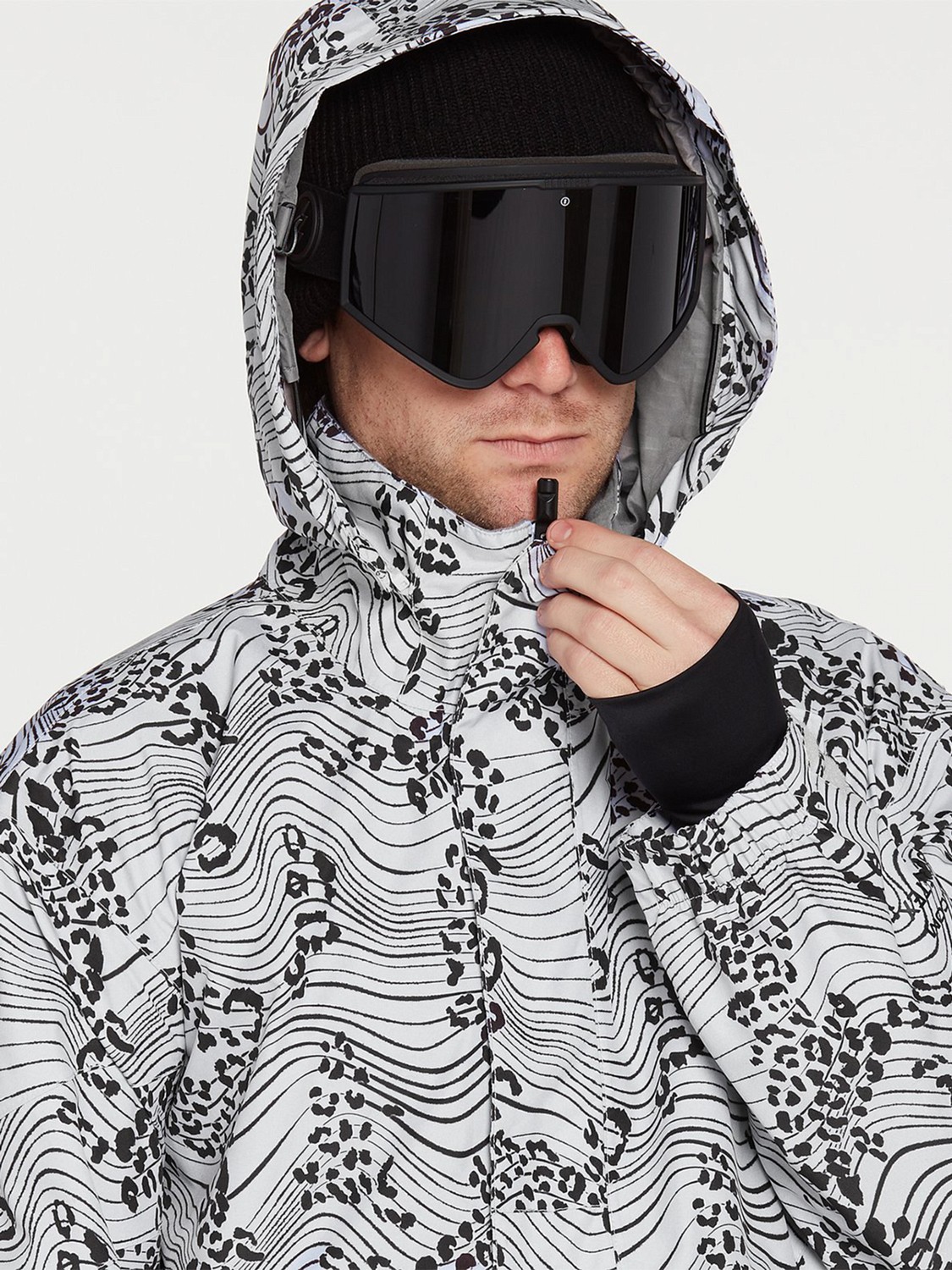 Куртка-анорак сноубордическая Volcom Melo Gore-Tex Pullover White Print