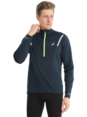 Куртка беговая Asics Lite-Show Winter 1/2 Zip Top French Blue