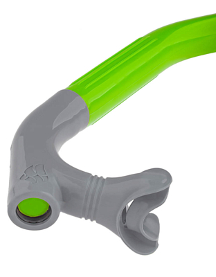 Трубка для плавания MAD WAVE Pro Snorkel Junior Green