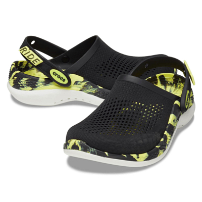 Сандалии Crocs LiteRide 360 Marbled Clog Black/Citrus