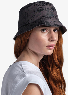 Панама Buff Travel Bucket Hat Gline Black-Grey