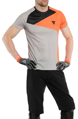 Велофутболка Dainese Hg Tee 3 Light Gray/Orange