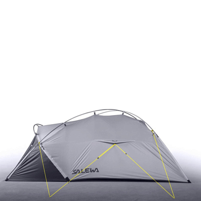 Палатка Salewa Litetrek II Tent Lightgrey/Cactus