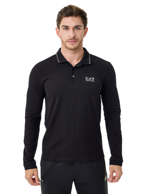 Рубашка EA7 Emporio Armani Train Core ID M Polo PQ ST LS Black