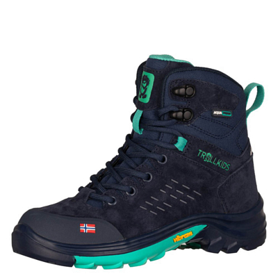 Ботинки детские Trollkids Kids Trollsteinen Hiker Mid XT Navy/Mint