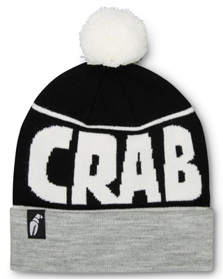 Шапка CRABGRAB Pom Heather Grey Black