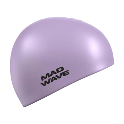 Шапочка для плавания MAD WAVE Pastel Silicone Solid Violet