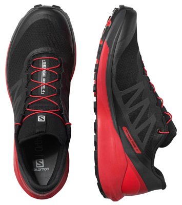 Беговые кроссовки SALOMON Sense Ride 4 Black/Goji Berry