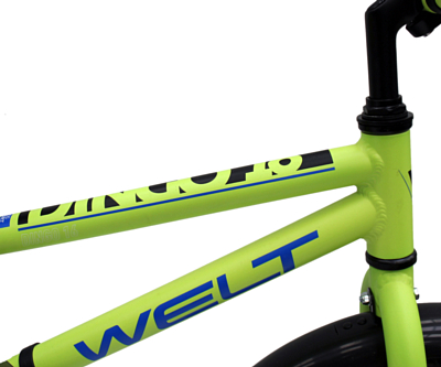 Велосипед Welt Dingo 16 2021 Acid green/blue