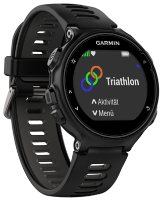 Часы Garmin Forerunner 735XT HRM-Run черно-серые