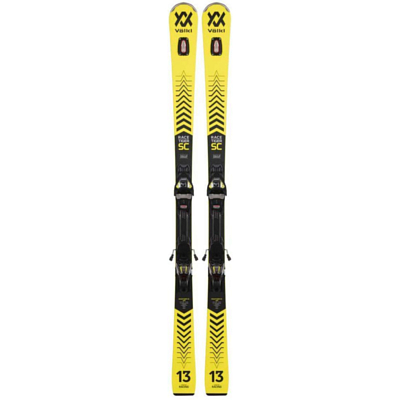 Горные лыжи с креплениями Volkl 2021-22 Racetiger SC + VMotion 12 GW yellow