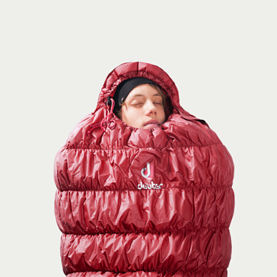 Спальник Deuter Exosphere -6 Левый Cranberry/Fire