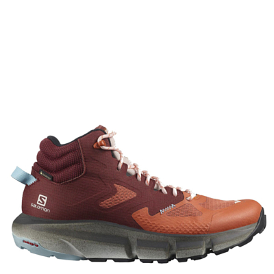 Ботинки SALOMON Predict Hike Mid Gtx W Mecca Orange/Madder Brown/Crystl Blue