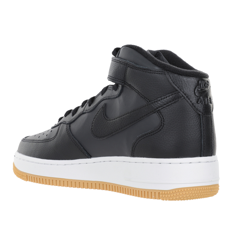 Nike air force 1 mid gs black best sale