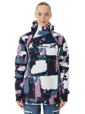 Куртка-анорак сноубордическая Rehall Vie-R Camo Abstract Lavender