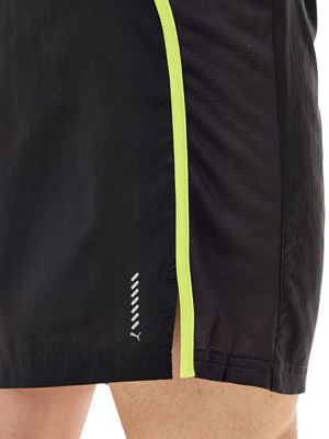 Шорты для бега Puma Favorite Velocity 7 Black-Lime Pow