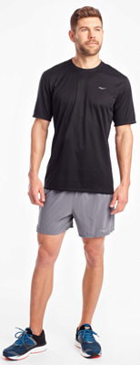 Футболка беговая Saucony Stopwatch Short Sleeve Black