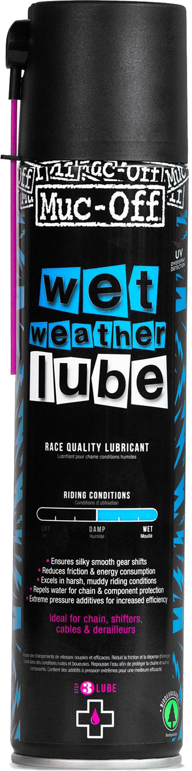 Смазка для цепи Muc-Off Wet Weather Chain Lube Aerosol 400ml