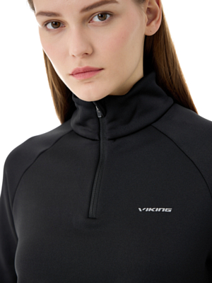 Толстовка VIKING Jukon Half Zip Lady Black