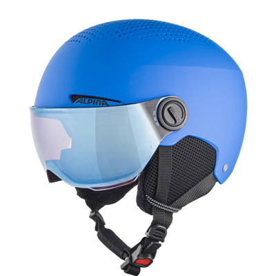 Шлем детский ALPINA Zupo Visor Q-Lite Blue Matt