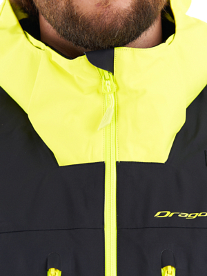 Комбинезон сноубордический Dragonfly Superlight 3L Black/Yellow Fluo