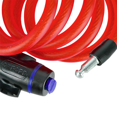 Замок велосипедный Oxford Cable Lock 1,8mх12mm OF249 Red