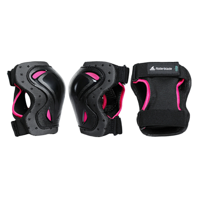 Защита для роликов (3 элемента) Rollerblade Skate Gear W 3 Pack Black/Raspberry