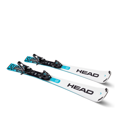 Горные лыжи с креплениями HEAD Supershape JRS+JRS 7.5 GW CA BR 78 [H] White-Speedblue