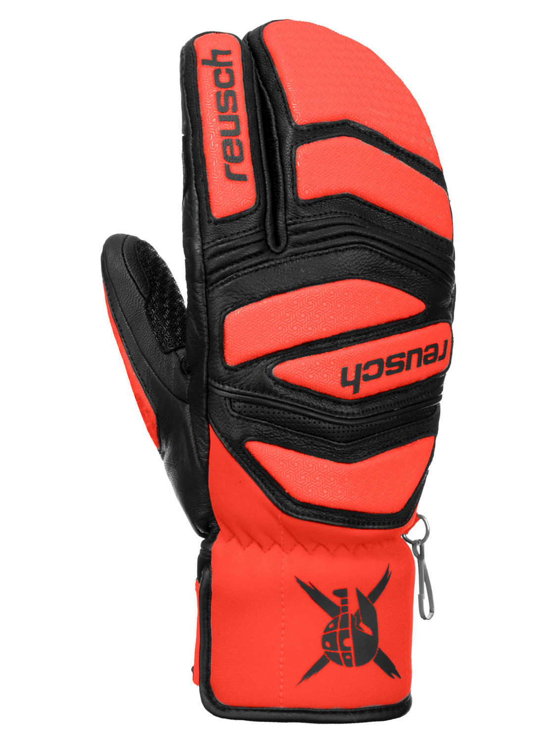 Варежки-лобстеры REUSCH Worldcup Warrior Black/Fluo Red