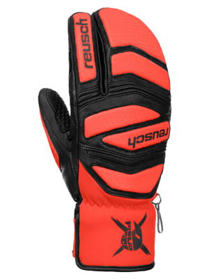 Варежки-лобстеры REUSCH Worldcup Warrior Black/Fluo Red