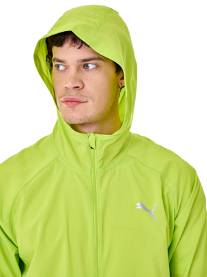 Куртка беговая Puma Favorite Hooded Lime Pow