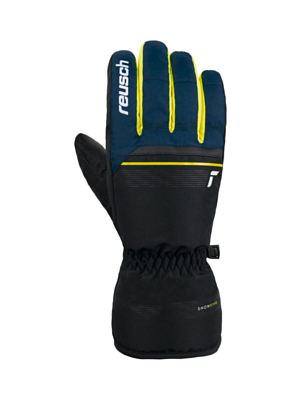 Перчатки REUSCH Snow King Blck/Dress Blu/Saf Yellow