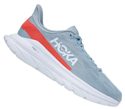 Кроссовки Hoka Mach 4 Blue Fog/Hot Coral