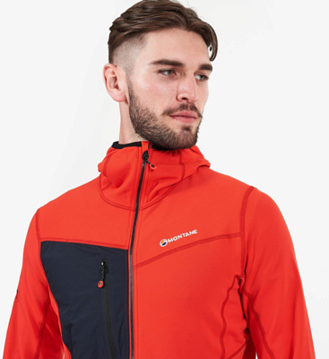 Толстовка для активного отдыха Montane Alpine Raid Hoodie Firefly Orange