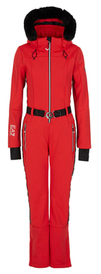 Комбинезон горнолыжный EA7 Emporio Armani Softshell Jumpsuit W High Risk Red