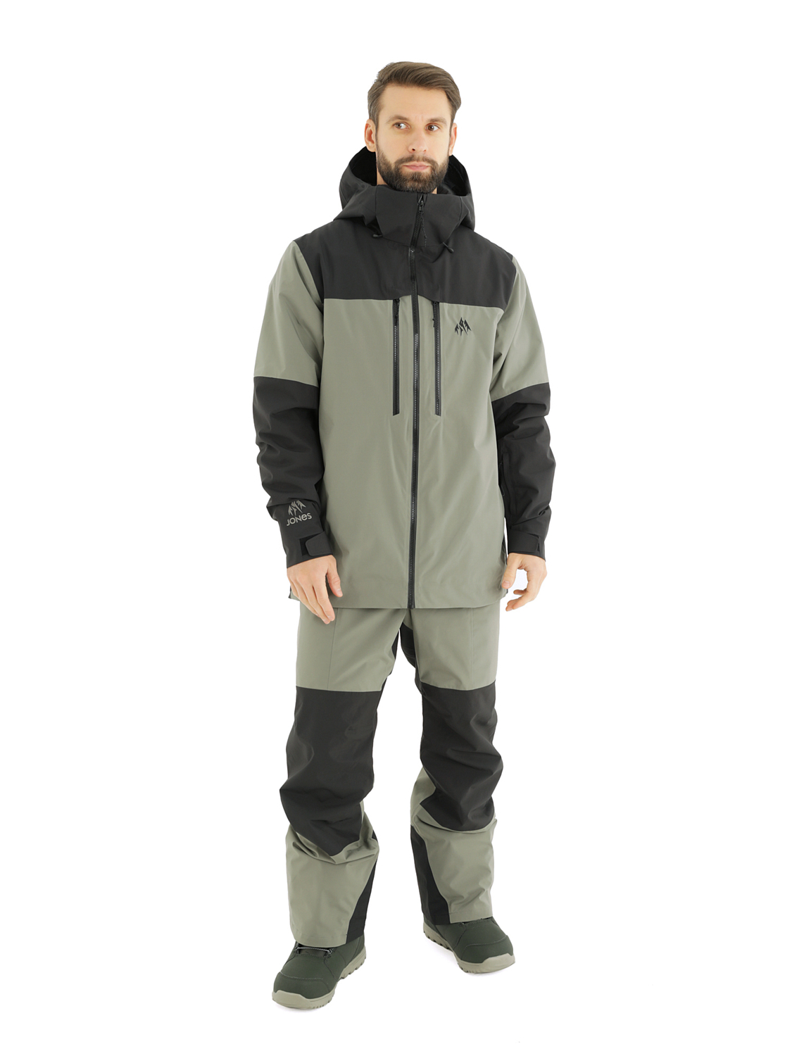 Куртка сноубордическая Jones Mountain Surf Parka Herb Green