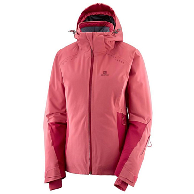 Куртка горнолыжная SALOMON Icecrystal jkt w Garnet Rose/Rio Red