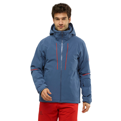 Куртка горнолыжная SALOMON 2020-21 Edge m Dark denim/Goji Berry